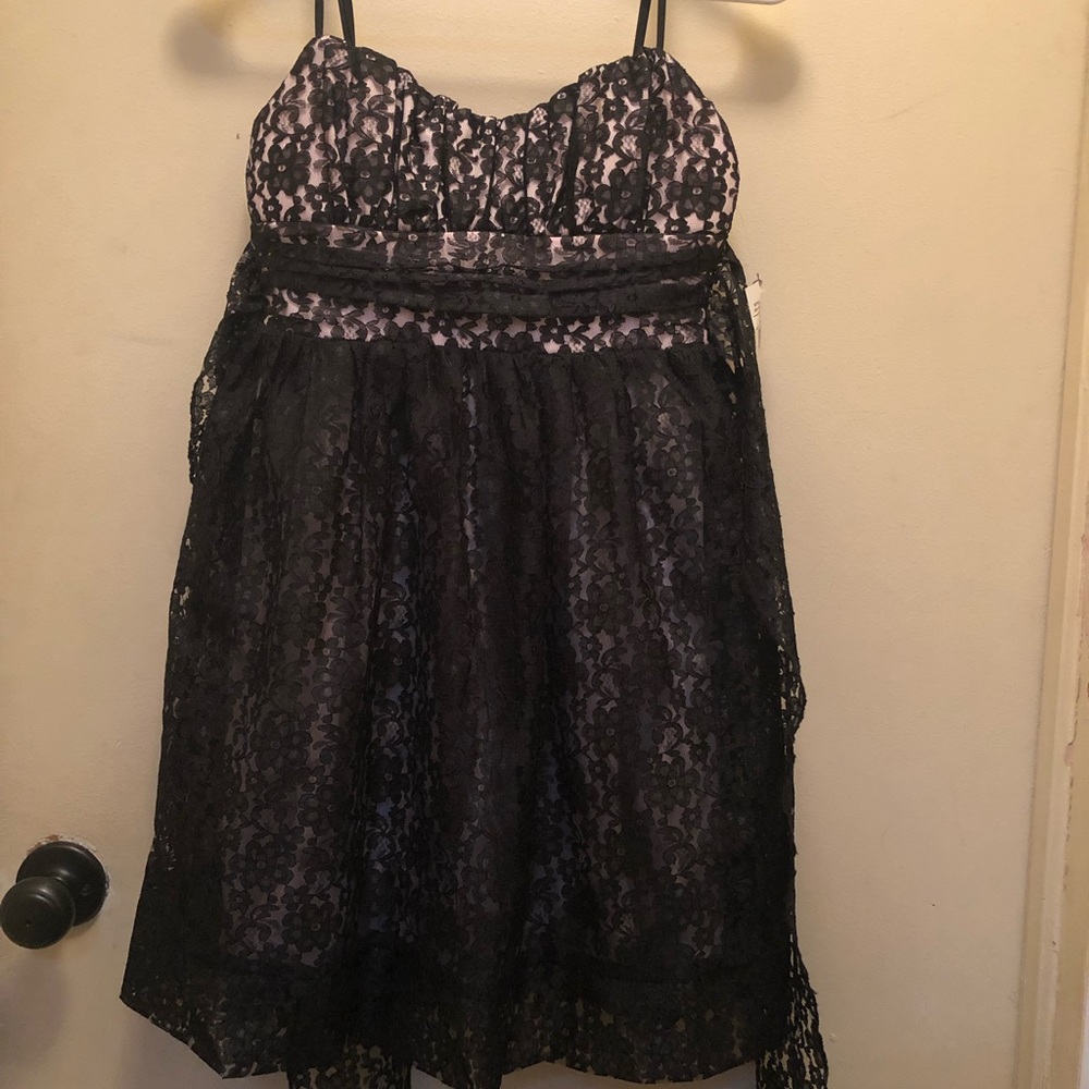 NWT Ruby Rox dress. Black lace dress